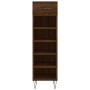 Zapatero madera de ingeniería roble marrón 30x35x105 cm de vidaXL, Armarios y almacenamiento - Ref: Foro24-829675, Precio: 55...