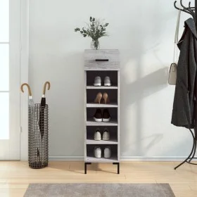 Sonoma gray engineered wood shoe rack 30x35x105 cm by vidaXL, Closets and storage - Ref: Foro24-829682, Price: 43,79 €, Disco...