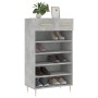Zapatero madera de ingeniería gris hormigón 60x35x105 cm de vidaXL, Armarios y almacenamiento - Ref: Foro24-829600, Precio: 5...