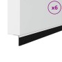 Sellos de cepillo de puerta atornillables 6 pcs 100 cm en Materiales de construcción | Comprar online en Foru.es