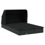 Tumbona 2 personas toldo plegable ratán PE negro 213x118x97 cm de vidaXL, Tumbonas - Ref: Foro24-319652, Precio: 259,98 €, De...