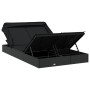 Tumbona 2 personas toldo plegable ratán PE negro 213x118x97 cm de vidaXL, Tumbonas - Ref: Foro24-319652, Precio: 259,98 €, De...