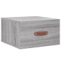 Mesitas de noche de pared 2 uds color gris Sonoma 35x35x20 cm de vidaXL, Taquillas y armarios de almacenamiento - Ref: Foro24...