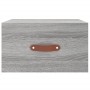 Mesitas de noche de pared 2 uds color gris Sonoma 35x35x20 cm de vidaXL, Taquillas y armarios de almacenamiento - Ref: Foro24...
