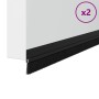 Sellos de cepillo para puertas autoadhesivos 2 pcs Negro 100 cm en Materiales de construcción | Comprar online en Foru.es
