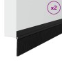 Sellos de cepillo para puertas autoadhesivos 2 pcs Negro 100 cm en Materiales de construcción | Comprar online en Foru.es