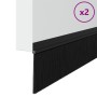 Sellos de cepillo para puertas autoadhesivos 2 pcs Negro 100 cm en Materiales de construcción | Comprar online en Foru.es