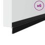 Sellos de cepillo para puertas autoadhesivos 6 pcs Negro 100 cm en Materiales de construcción | Comprar online en Foru.es