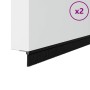Sellos de cepillo para puertas autoadhesivos 2 pcs Negro 100 cm en Materiales de construcción | Comprar online en Foru.es