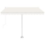 Toldo de pie retráctil manual crema 300x250 cm en Toldos | Comprar online en Foru.es