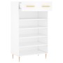 Zapatero madera de ingeniería blanco 60x35x105 cm de vidaXL, Armarios y almacenamiento - Ref: Foro24-829596, Precio: 74,68 €,...