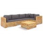 Juego muebles de jardín 6 piezas y cojines madera maciza teca de vidaXL, Conjuntos de jardín - Ref: Foro24-3100900, Precio: 1...
