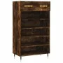 Zapatero madera de ingeniería roble ahumado 60x35x105 cm de vidaXL, Armarios y almacenamiento - Ref: Foro24-829593, Precio: 7...