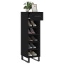 Zapatero madera de ingeniería negro 30x35x105 cm de vidaXL, Armarios y almacenamiento - Ref: Foro24-829701, Precio: 78,00 €, ...