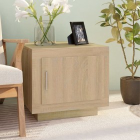 Mesa de centro madera contrachapada roble Sonoma 51x50x45 cm de vidaXL, Mesas de centro - Ref: Foro24-811802, Precio: 50,72 €...