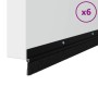 Sellos de cepillo de puerta atornillables 6 pcs Negro 100 cm en Materiales de construcción | Comprar online en Foru.es