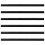 Sellos de cepillo de puerta atornillables 6 pcs Negro 100 cm en Materiales de construcción | Comprar online en Foru.es
