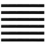 Sellos de cepillo de puerta atornillables 6 pcs Negro 100 cm en Materiales de construcción | Comprar online en Foru.es