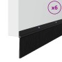 Sellos de cepillo de puerta atornillables 6 pcs Negro 100 cm en Materiales de construcción | Comprar online en Foru.es