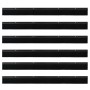 Sellos de cepillo de puerta atornillables 6 pcs Negro 100 cm en Materiales de construcción | Comprar online en Foru.es