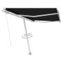 Toldo de pie retráctil manual gris antracita 300x250 cm en Toldos | Comprar online en Foru.es