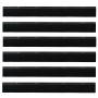 Sellos de cepillo de puerta atornillables 6 pcs Negro 100 cm en Materiales de construcción | Comprar online en Foru.es