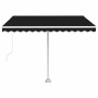 Toldo de pie retráctil manual gris antracita 300x250 cm en Toldos | Comprar online en Foru.es