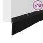 Sellos de cepillo de puerta atornillables 12 pcs Negro 100 cm en Materiales de construcción | Comprar online en Foru.es