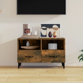 Mueble para TV madera contrachapada roble ahumado 80x36x50 cm de vidaXL, Muebles TV - Ref: Foro24-817492, Precio: 71,63 €, De...