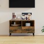 Mueble para TV madera contrachapada roble ahumado 80x36x50 cm de vidaXL, Muebles TV - Ref: Foro24-817492, Precio: 71,63 €, De...