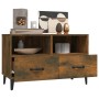 Mueble para TV madera contrachapada roble ahumado 80x36x50 cm de vidaXL, Muebles TV - Ref: Foro24-817492, Precio: 71,63 €, De...