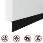 Sellos de cepillo de puerta atornillables 2 pcs Negro 100 cm en Materiales de construcción | Comprar online en Foru.es