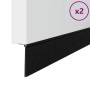 Sellos de cepillo de puerta atornillables 2 pcs Negro 100 cm en Materiales de construcción | Comprar online en Foru.es