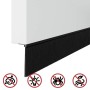 Sellos de cepillo de puerta atornillables 2 pcs Negro 100 cm en Materiales de construcción | Comprar online en Foru.es