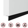 Sellos de cepillo de puerta atornillables 6 pcs Negro 100 cm en Materiales de construcción | Comprar online en Foru.es