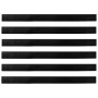 Sellos de cepillo de puerta atornillables 6 pcs Negro 100 cm en Materiales de construcción | Comprar online en Foru.es