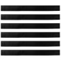Sellos de cepillo de puerta atornillables 6 pcs Negro 100 cm en Materiales de construcción | Comprar online en Foru.es