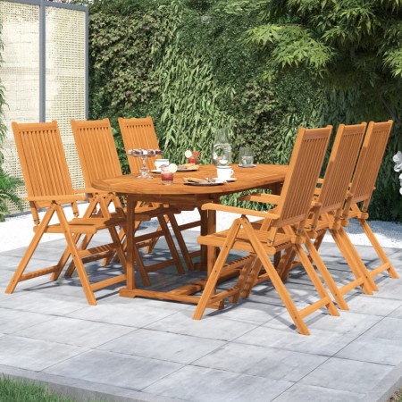 Juego de comedor para jardín 7 piezas madera maciza de acacia de vidaXL, Conjuntos de jardín - Ref: Foro24-3079644, Precio: 6...