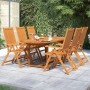 Juego de comedor para jardín 7 piezas madera maciza de acacia de vidaXL, Conjuntos de jardín - Ref: Foro24-3079644, Precio: 6...