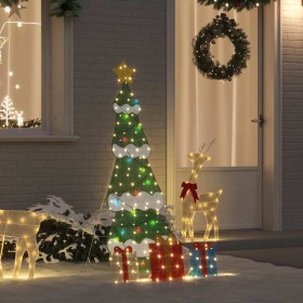 Árbol de Navidad iluminado con 3 cajas de regalo 2D blanca cálida en Decoración Festiva y Estacional | Comprar online en Foru.es