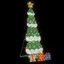 Árbol de Navidad iluminado con 3 cajas de regalo 2D blanca cálida en Decoración Festiva y Estacional | Comprar online en Foru.es
