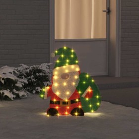 Santa Claus Iluminado Cálido 62 x 70 cm Tela de Brillantina en Decoración Festiva y Estacional | Comprar online en Foru.es