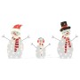 Familia de Muñecos de Nieve Iluminados 3 pcs Cálido Poliéster en Decoración Festiva y Estacional | Comprar online en Foru.es