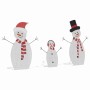 Familia de Muñecos de Nieve Iluminados 3 pcs Cálido Poliéster en Decoración Festiva y Estacional | Comprar online en Foru.es