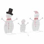 Familia de Muñecos de Nieve Iluminados 3 pcs Cálido Poliéster en Decoración Festiva y Estacional | Comprar online en Foru.es