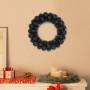Coronas de Bolas de Navidad 2 pcs Negro 33 x 33 x 7 cm en Decoración Festiva y Estacional | Comprar online en Foru.es