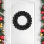 Coronas de Bolas de Navidad 2 pcs Negro 33 x 33 x 7 cm en Decoración Festiva y Estacional | Comprar online en Foru.es