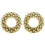Coronas de Bolas de Navidad 2 pcs Dorado 33 x 33 x 7 cm en Decoración Festiva y Estacional | Comprar online en Foru.es