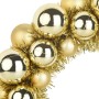 Coronas de Bolas de Navidad 2 pcs Dorado 33 x 33 x 7 cm en Decoración Festiva y Estacional | Comprar online en Foru.es