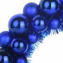 Coronas de Bolas de Navidad 2 pcs Azul 33 x 33 x 7 cm en Decoración Festiva y Estacional | Comprar online en Foru.es